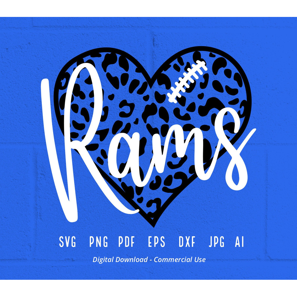 Leopard Heart Rams SVG PNG, Rams Mascot svg, Rams svg, Rams School Team svg,Rams Cheer svg,Rams Football svg,Rams Heart svg,Rams png.jpg