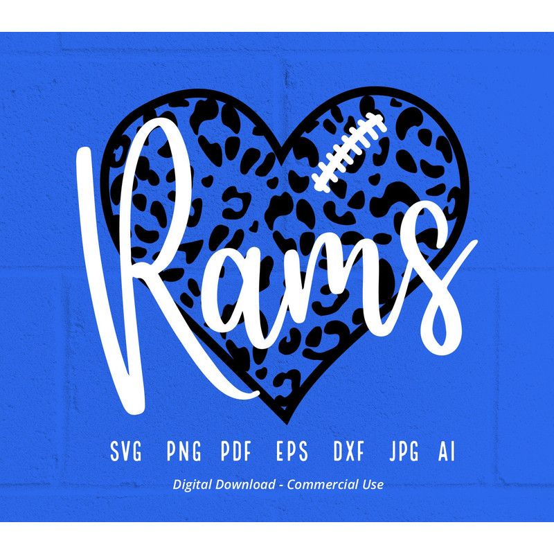 Leopard Heart Rams SVG PNG, Rams Mascot svg, Rams svg, Rams School Team svg,Rams Cheer svg,Rams Football svg,Rams Heart svg,Rams png.jpg