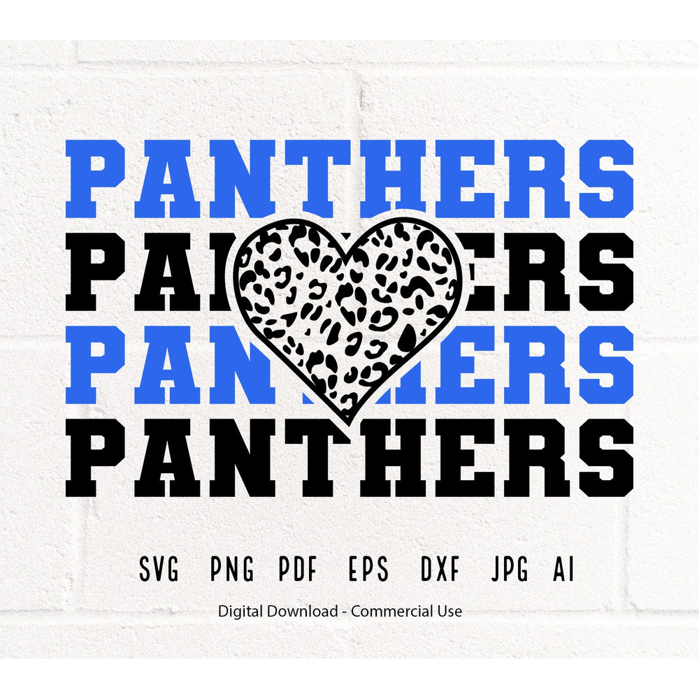 Panthers SVG PNG, Panthers Mascot svg,Panthers Leopard Heart, Panthers Cheer svg, Panthers Shirt svg, Panthers Heart svg, Panthers Mom svg.jpg