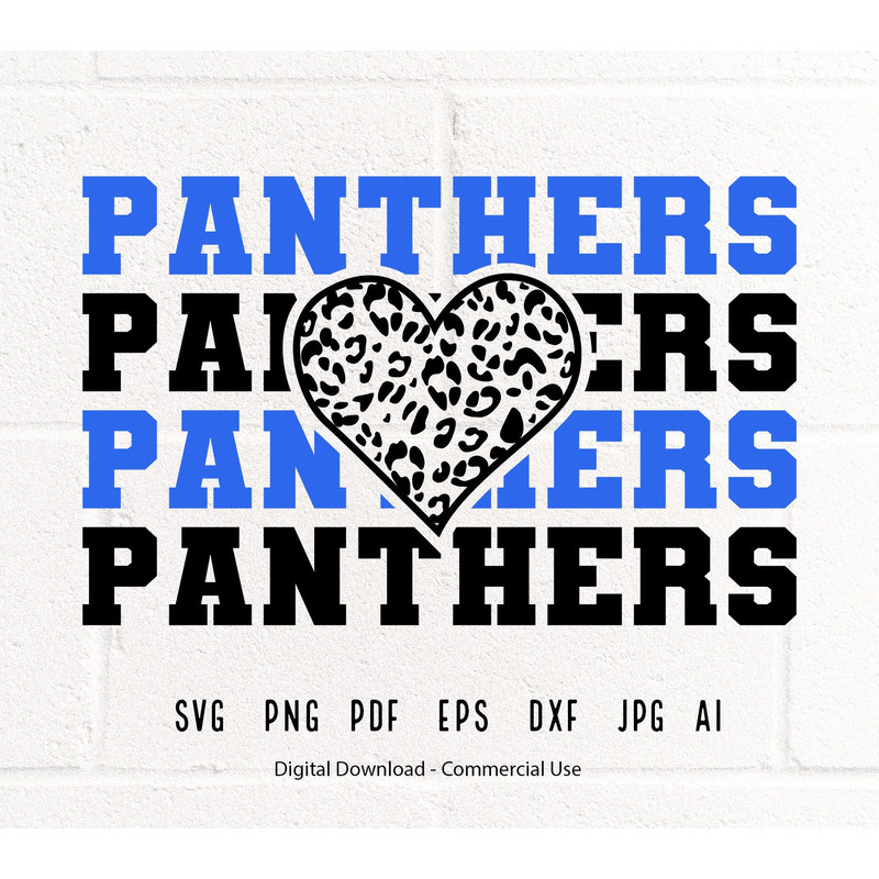 Panthers SVG PNG, Panthers Mascot svg,Panthers Leopard Heart, Panthers Cheer svg, Panthers Shirt svg, Panthers Heart svg, Panthers Mom svg.jpg