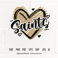 saint heart svg, saint