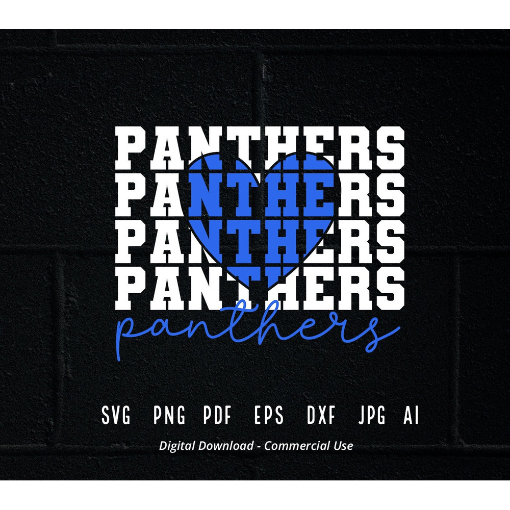 Stacked Panthers SVG, Panthers Mascot svg, Panthers svg, Panthers School Team svg, Panthers Cheer svg, School Spirit svg,Panthers Heart svg.jpg
