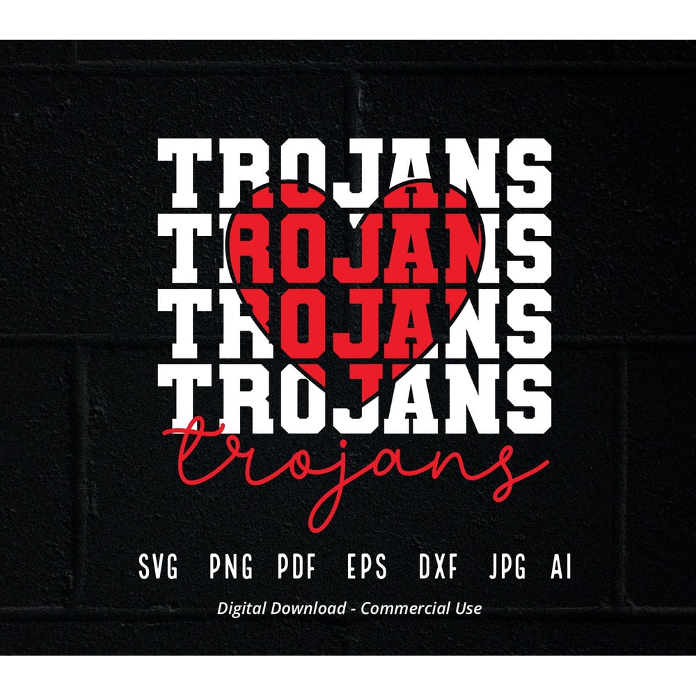 Trojan Heart svg, Trojan, Trojans, Heart svg, png, Sublimation, Heart Clipart, eps, Cheer svg, SVG for Shirts, SVG for Cricut, Shirt Design.jpg