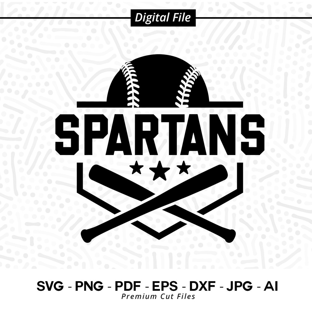 Baseball SVG PNG, Spartans, Baseball, svg, Spartan Baseball, Spartan, Spartan Softball svg, Cricut svg, Sublimation, Cut file, SVG for Shirt.jpg