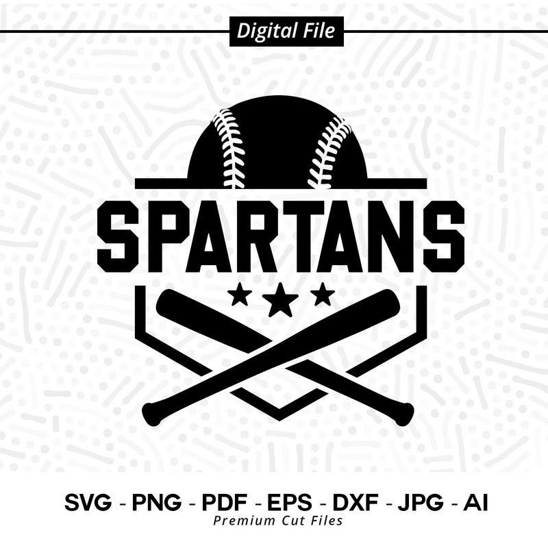 Baseball SVG PNG, Spartans, Baseball, svg, Spartan Baseball, Spartan, Spartan Softball svg, Cricut svg, Sublimation, Cut file, SVG for Shirt.jpg
