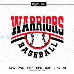 baseball svg png, warriors