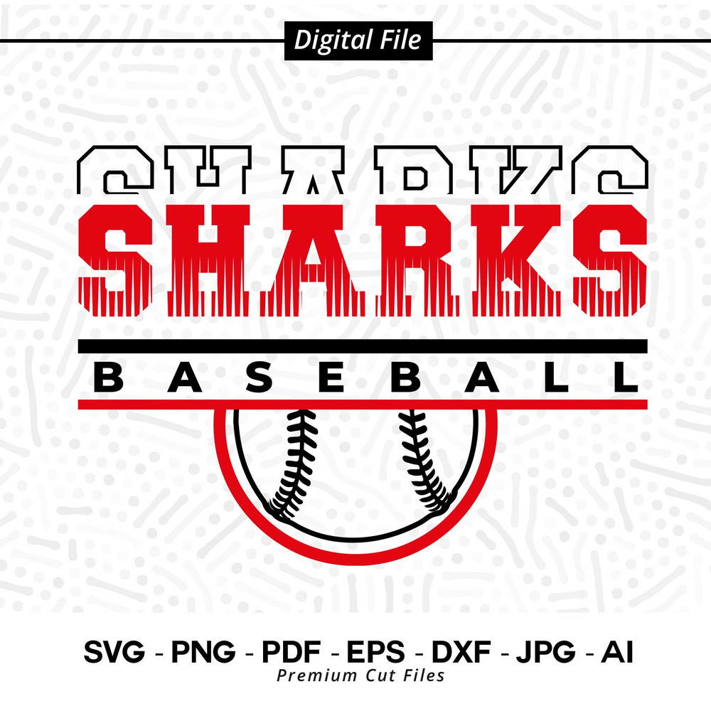 Sharks Baseball SVG PNG, Baseball svg, Sharks svg, Baseball Shirt svg, Baseball Mom svg, Sharks Pride svg, Sharks Cheer svg, Cricut,Cut File 2.jpg