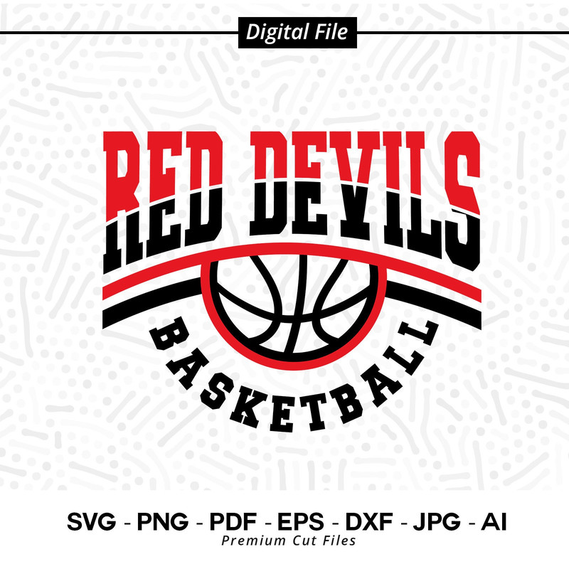 Basketball SVG PNG, Red Devils, Basketball, svg, Red Devil Basketball svg, Red Devil, Basketball Clipart, Cricut Cut Files, SVG for Shirts.jpg