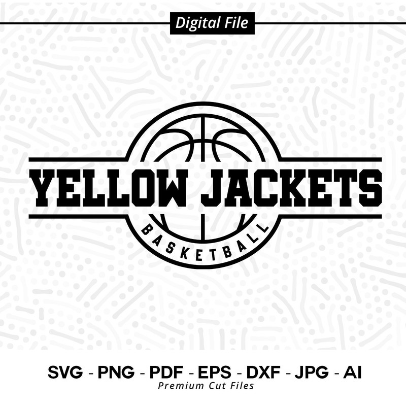 Basketball SVG PNG, Yellow Jackets, Basketball, svg, Yellow Jacket Basketball, Yellow Jacket, Jacket Cheer svg, Sublimation,Basketball Shirt.jpg