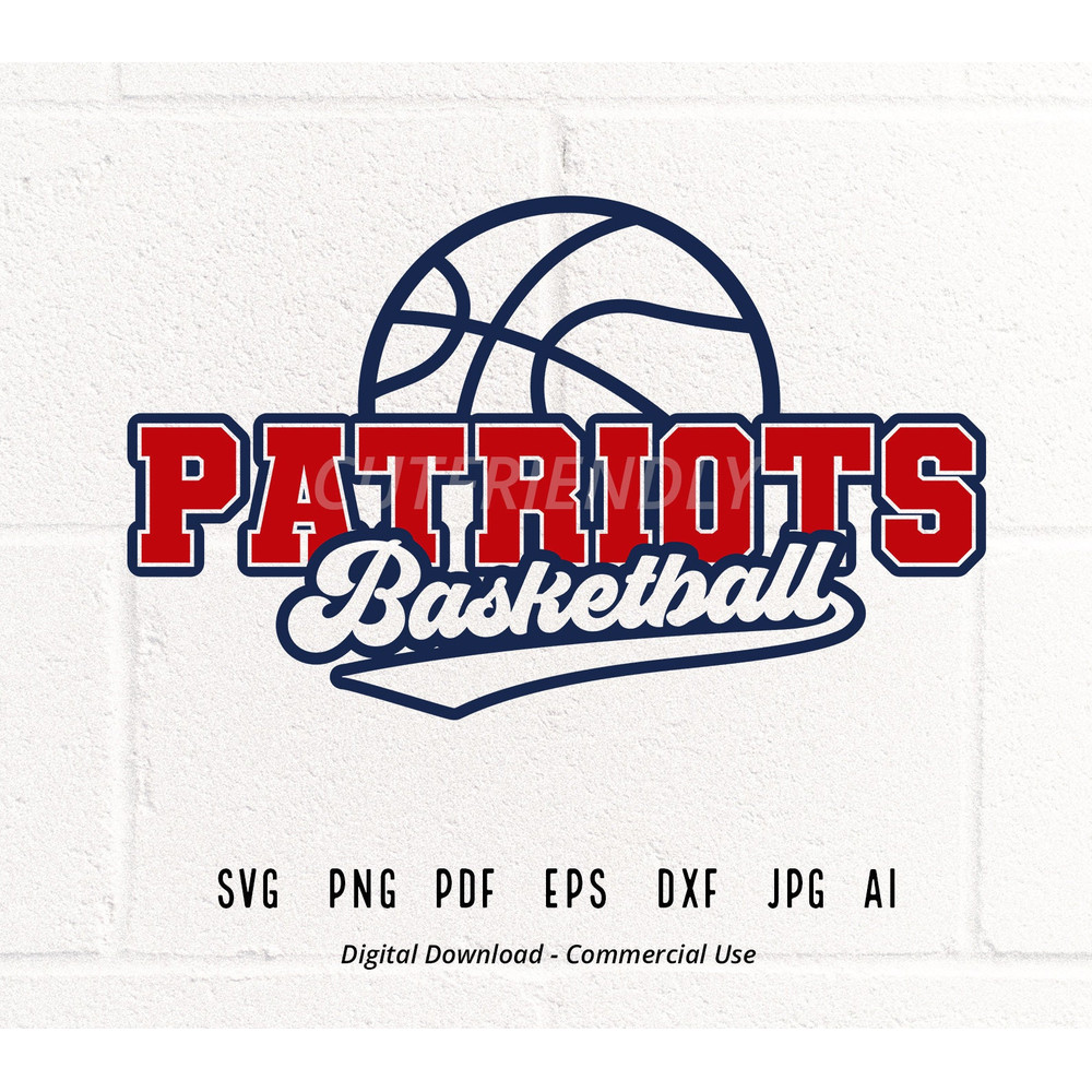 Patriots SVG PNG, Patriots Basketball svg, Patriots Cheer, Basketball svg, Patriots Shirt svg, Retro Patriots, Patriots Pride,Basketball Mom.jpg