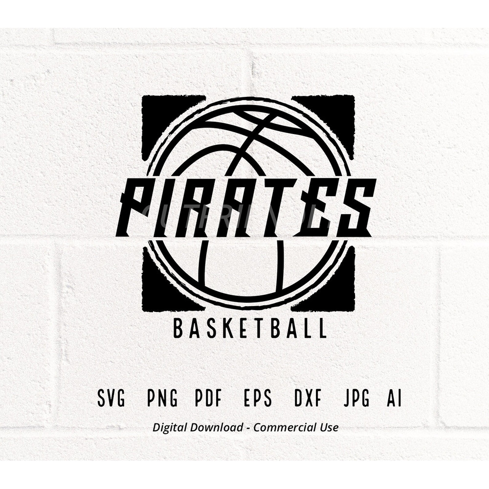 Pirates Basketball SVG PNG, Pirates svg, Pirate svg, Basketball svg, Pirates School Team, Pirates Cheer, Pirates Pride, School Spirit svg.jpg