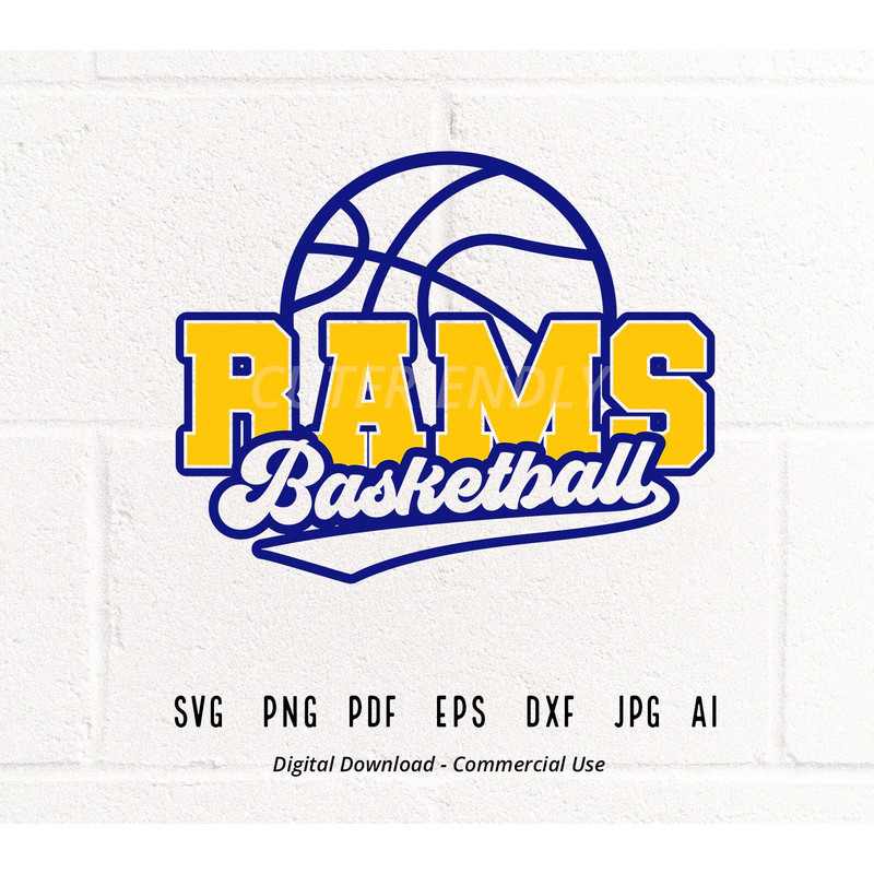 Rams SVG PNG, Rams Basketball svg, Rams Cheer svg, Basketball svg, Rams Shirt svg, Retro Rams, Rams Pride, Basketball Mom svg, Cricut.jpg