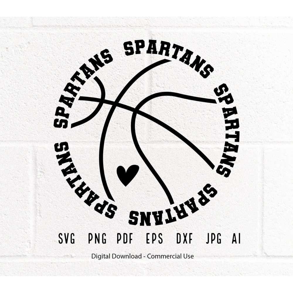 Spartans Basketball SVG PNG, Spartans Mascot svg, Spartans svg,Spartans School Team svg,Spartans Hoop svg,Basketball Hoop svg, School Spirit 1.jpg