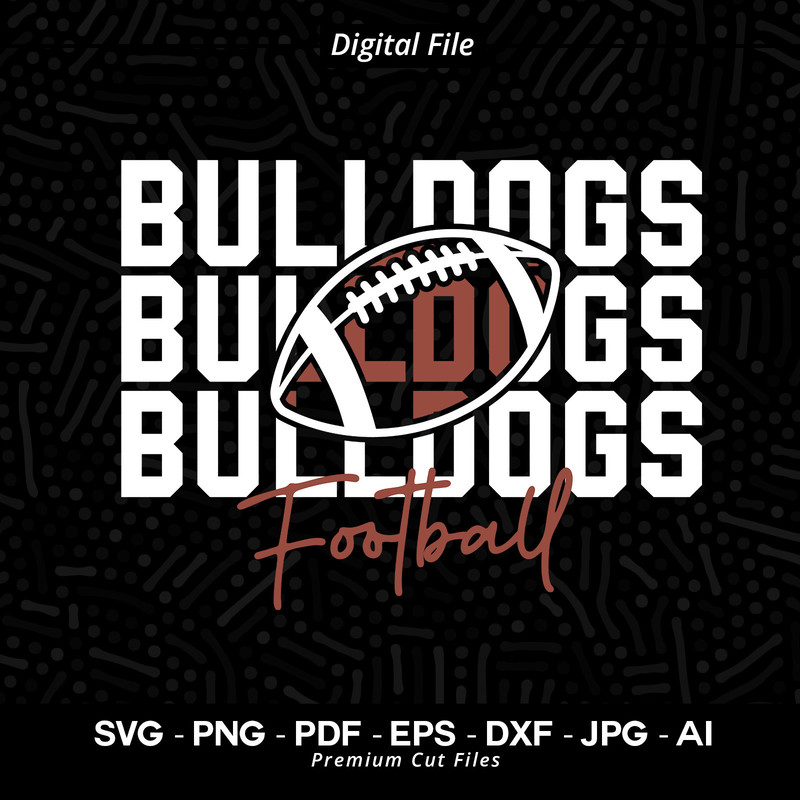 Football SVG PNG, Bulldogs, Football, svg, Bulldog Football svg, Bulldog, Sublimation, Cricut, Cut file, SVG for Shirts, Football Shirt svg.jpg