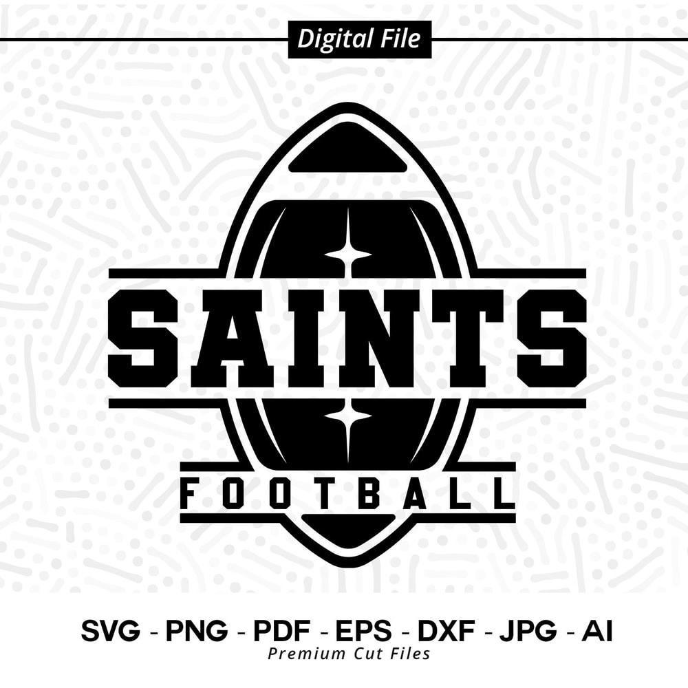 Football SVG PNG, Saints, Football, svg, Saint Football svg, Saint, Sublimation png, Football Shirt, Cricut, Saint Cheer, Digital Download.jpg