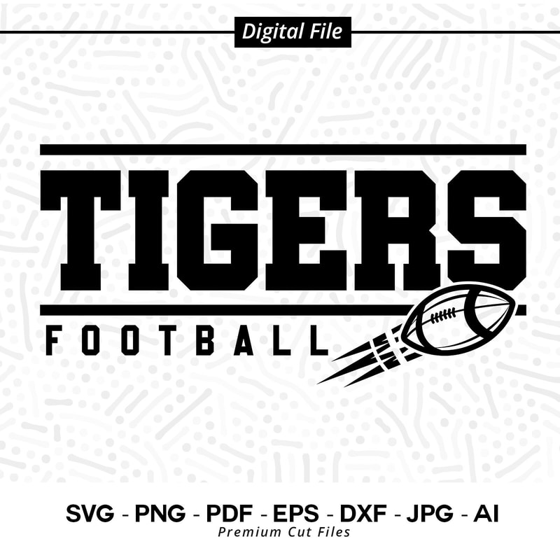 Football svg, Tigers, Football, svg, Tiger Football svg, Tiger svg, Sublimation png, Cricut, Cut file, SVG for Shirts, Football Shirt svg.jpg