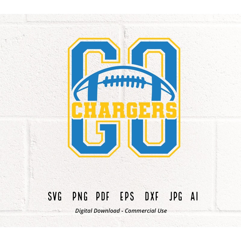 GO Chargers SVG, Chargers Mascot svg, Chargers svg, Chargers School Team svg, Chargers Cheer svg,Chargers Vibes svg,School Spirit svg,Cricut.jpg