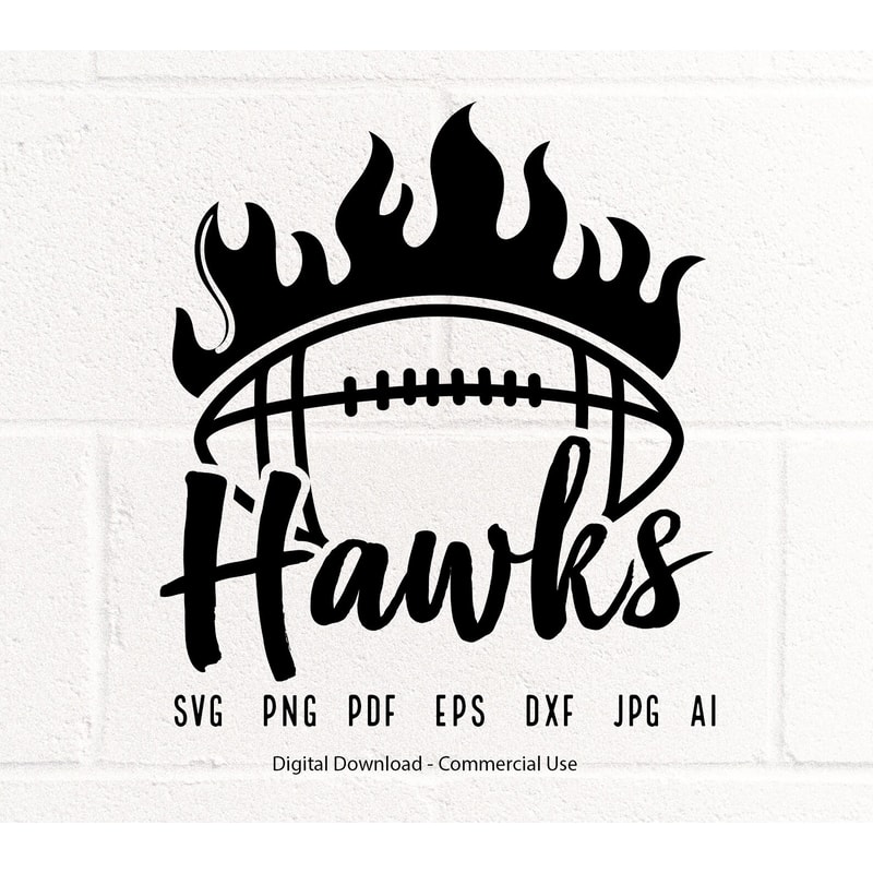 Hawk Football svg, Hawk, Hawks, Football svg, png, Sublimation, Football Clipart, SVG for Shirts, SVG for Cricut, Shirt Design, Football Mom 2.jpg