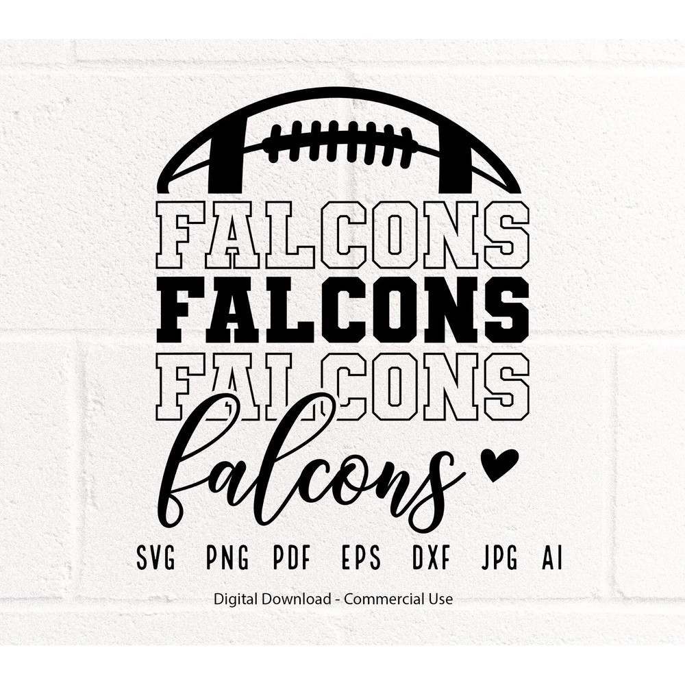 Stacked Falcons SVG, Falcons Mascot svg, Falcons svg, Falcons School Team svg, Falcons Cheer svg, Falcons Vibes svg, School Spirit svg.jpg
