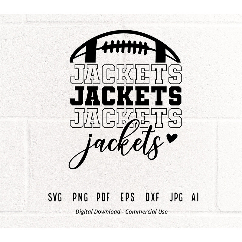 Stacked Jackets SVG, Jackets Mascot svg, Jackets svg, Jackets School Team svg, Jackets Cheer svg, Jackets Vibes svg, School Spirit, Cricut.jpg