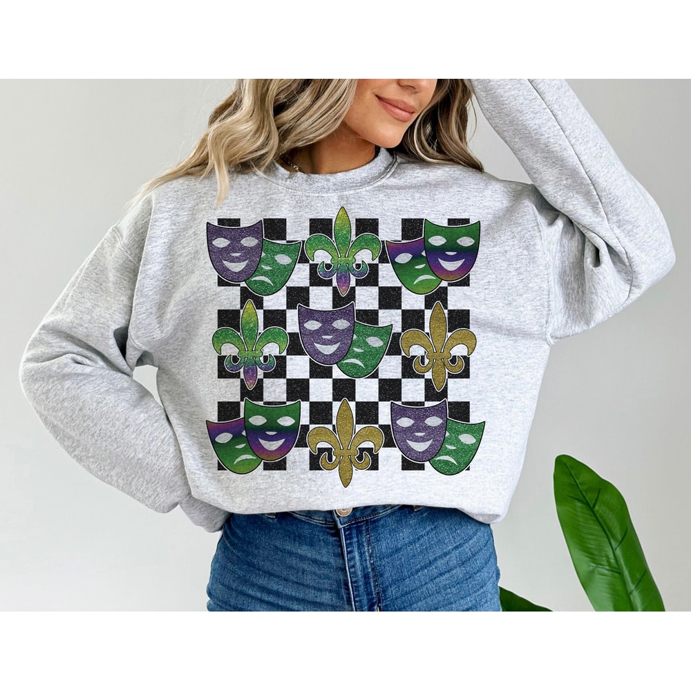 Checkered Mardi Gras sublimation, Love Carnival, Mardi Gras png sublimation, Mardi Gras Shirt png, Carnival png, sublimation design download.jpg