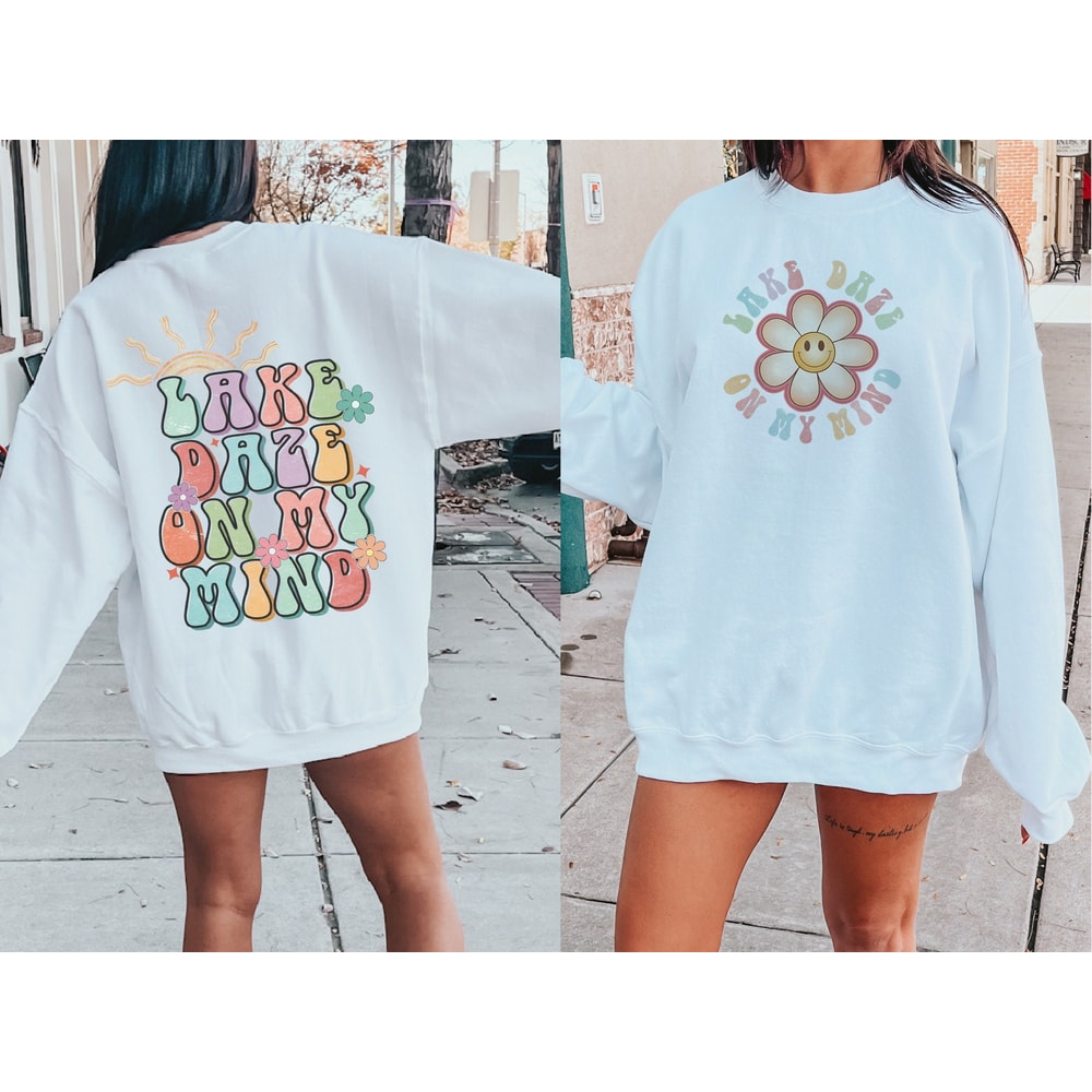 Lake Daze On My Mind Retro PNG, Trendy Summer Design png, Vintage Sun sublimation, Retro png, Summer vibes png, Summer png.jpg