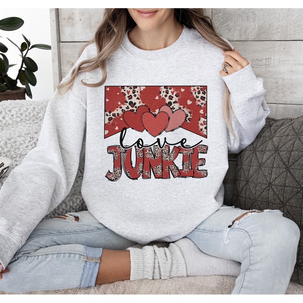 Love Junkie Leopard Cheetah Valentine's Day PNG, Valentines png, Western Valentines, Howdy Sublimation, Leopard Valentines, Valentines shirt.jpg