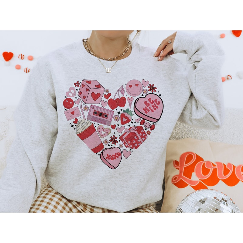Retro Valentines Day PNG, Valentines Png, Valentines Doodle Png, Heart Png, Valentines shirt png, Valentines Sublimation Digital Download.jpg
