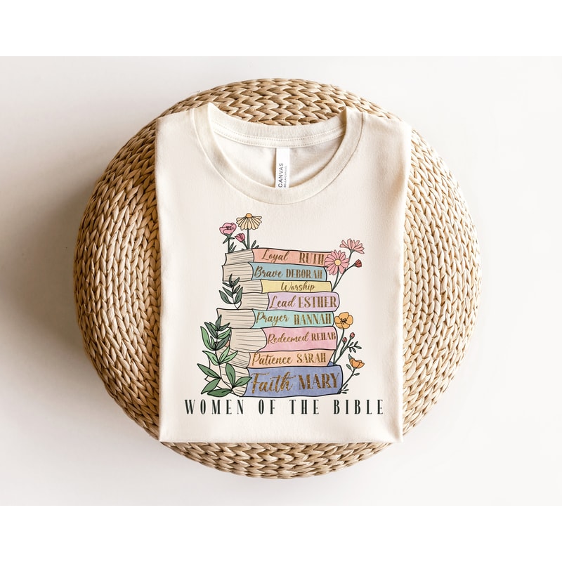 The Original Women of The Bible Books Full Color PNG Hand Drawn Art PNG, Christian Artwork, Christian Sweatshirt, Faith sublimation design.jpg