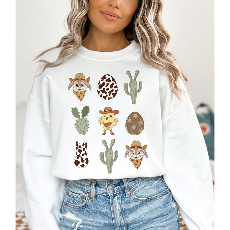 Western Easter Doodles png, Easter Png Sublimation, Groovy Easter png, Cute Easter Sublimation, Cute Bunny Png, Digital Download, Easter png.jpg