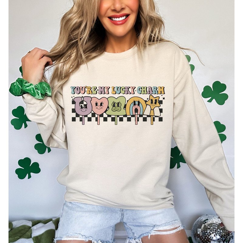 You're my Lucky charm, Lucky Charm png, St. Patrick's Day png, St. Patrick's Day Sublimation, Lucky png, Retro png, Sublimation Designs, png.jpg