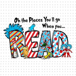 oh the place youll go when you read png, cat in the hat png, dr seuss png, read across america png, thing 1 thing 2, tea