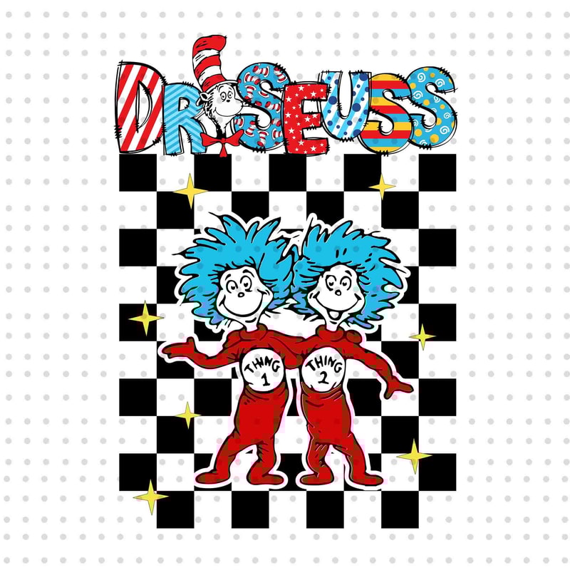 Retro Dr Seuss PNG, Cat In The Hat Png, Dr Seuss Day Png, Read Across America Png, Thing 1 Thing 2, Reading Png, Teacher Png, Dr Seuss Day.jpg