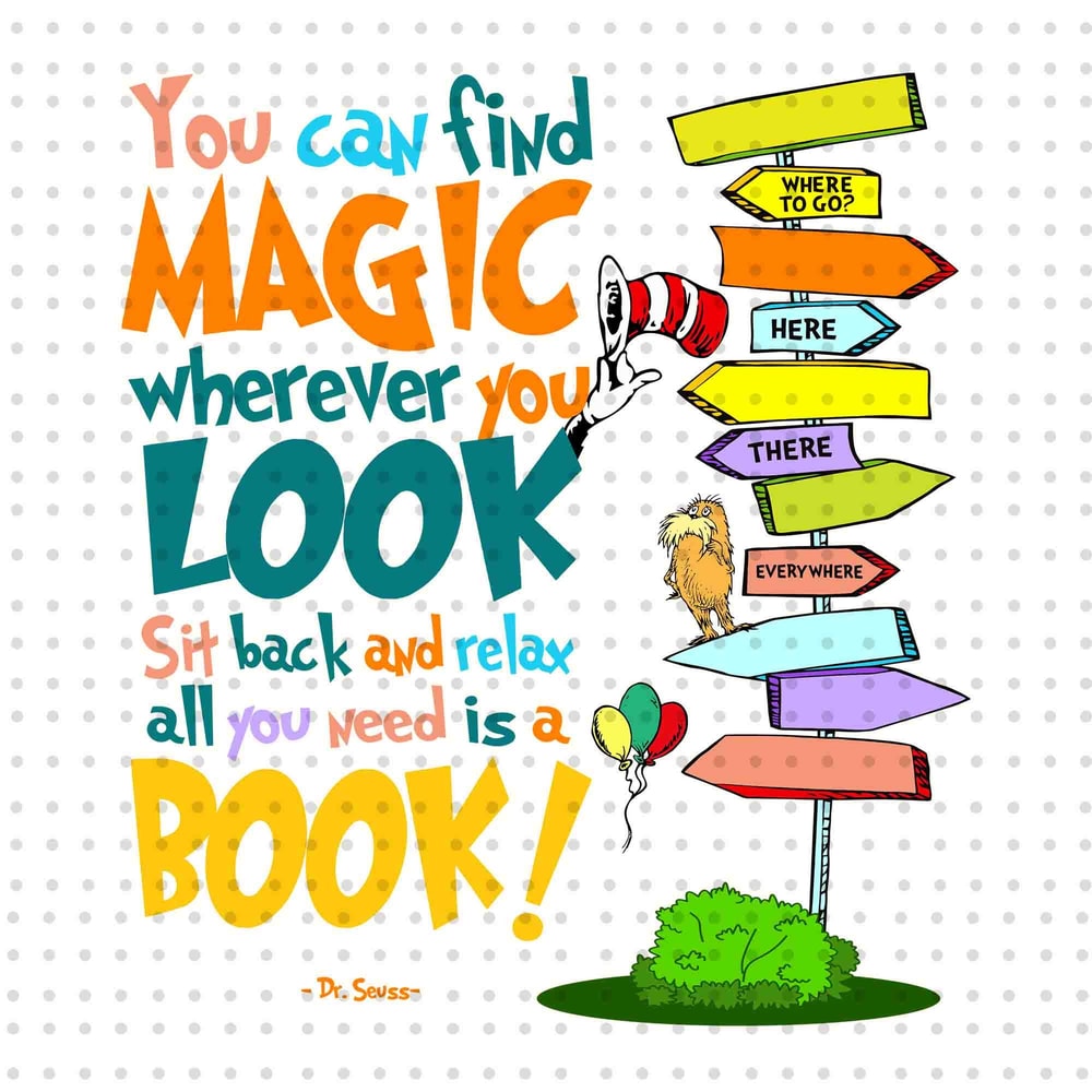 You Can Find Magic PNG, Cat In The Hat Png, Dr Seuss Day Png, Read Across America Png, Thing 1 Thing 2, Love Reading Png, Digital Download.jpg