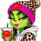 Boujee Grinch Mean Girl, Cheetah, Starbucks Coffee Cup, PNG, Instant Download, Sublimation,boujee grinch girl. green mean girl..jpg