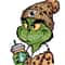 Boujee grinch png file, grinch file,grinchmas, digital download, green guy, christmas png, sublimation, leopard, cheetah 2.jpg