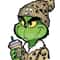 Boujee grinch png file, grinch file,grinchmas, digital download, green guy, christmas png, sublimation, leopard,football 1.jpg