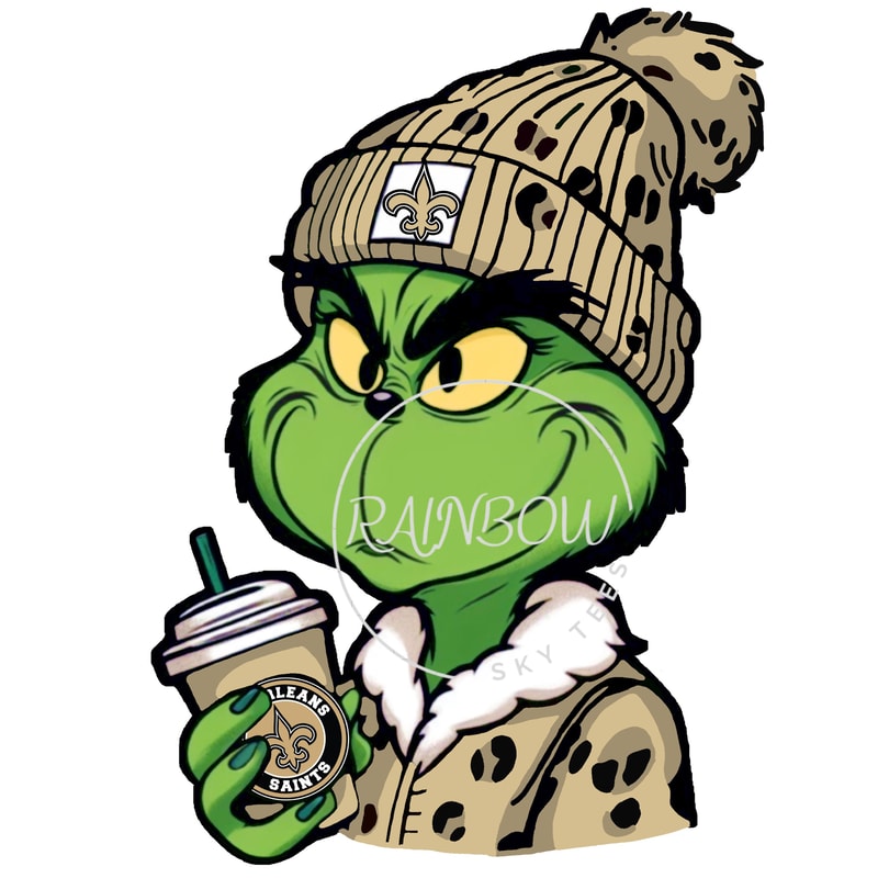 Boujee grinch png file, grinch file,grinchmas, digital download, green guy, christmas png, sublimation, leopard,football 1.jpg