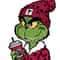 Boujee grinch png file, grinch file,grinchmas, digital download, green guy, christmas png, sublimation, leopard,football 4.jpg