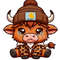 Highland Cow Leopard Beanie PNG, Highland Cow PNG, Highland Cow Design, Sublimation Design, Digital Download, Western PNG, Cute Cow,trending.jpg