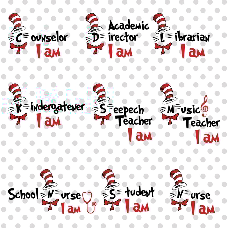 Bundle School The Cat in The Hat svg, Student I am svg, Sam I am svg, The Cat in the hat svg, School Cat Shirt svg, Cricut svg files.jpg