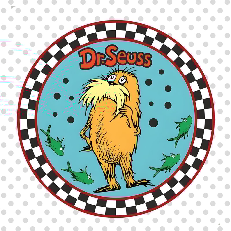 The Cat in the Hat png, Retro Checkered png, Green Fish png, Read Across America Day png, Reading books png, Sublimation Designs.jpg