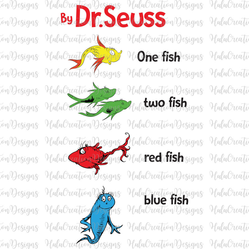 One Fish Two Fish Svg, Fishs Svg, Red Fish Blue Fish, Reading Squad Svg, Cat In The Hat Svg, Dr Hat, Teacher Life Svg, Read Across America 1.jpg