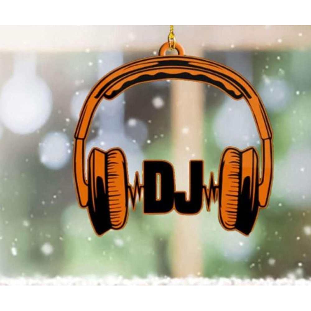 Dj Christmas Ornament, Personalized Custom Name Dj Mixer Ornament, Gift For Dj Mixer Lovers, Dj Mixer Ornament, Christmas Ornaments, Acrylic.jpg