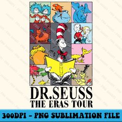 retro in my reading era tour png, teaching png design, faux embroidery png, thing 1 thing 2 png, read across america png