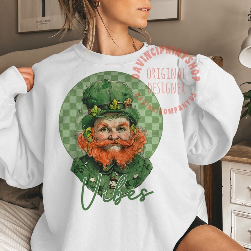 2 files, St Patrick's Day Png, Leprechaun Sublimation Digital Download, St Patrick's Sublimation Png, Lucky Vibes png, Leprechaun png, png.jpg