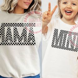 checkered mama mini png, mama png, mini png, mothers day png, mothers day designs, mini sublimation, retro mama png, min