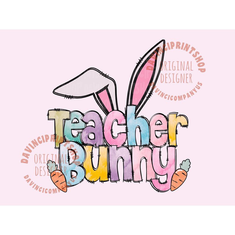 Easter Teacher bunny png sublimation design download, Easter Day png, Easter png, Easter Teacher png, sublimation designs download.jpg