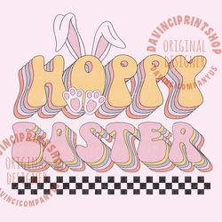 hoppy easter png, easter sublimation design png, groovy easter png, groovy sublimation, retro easter png, cute easter, p