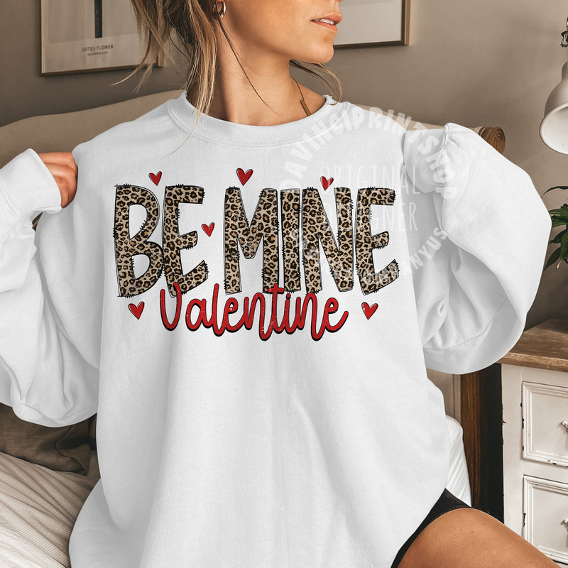Leopard Print Be Mine Valentine Sublimation Png, Valentines png, Leopard Valentines Sublimation, Retro Valentines png, Valentine Shirt, png.jpg